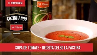 Receita de Sopa Cremosa de Tomate com Manjericão [upl. by Stimson]