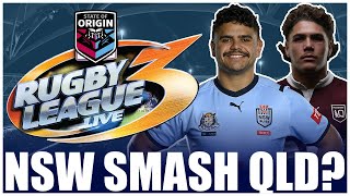 Retro Rugby League Live 3  The NSW Blues Actually WON State of Origin Game 2 Vs Queensland Maroons [upl. by Silberman]