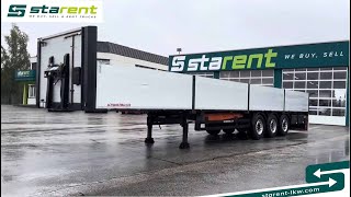 verkauft  Schwarzmüller Baustofftrailer Liftachse 1mBordwände SAF TR24094 wwwstarentlkwcom [upl. by Akibma]