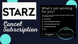 How to Cancel Starz Subscription [upl. by Pierrette]