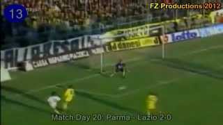 Faustino Asprilla  26 goals in Serie A Parma 19921999 [upl. by Eartnoed]