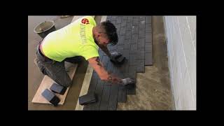 Vibration Installation of Tile Floor  Full Version [upl. by Atineb733]