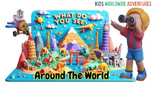 What Do You See Around the World  Fun Song for Kids I Kids Worldwide Adventures [upl. by Ossy]