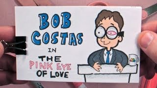 Bob Costas in THE PINK EYE OF LOVE a custom animated flipbook by The Flippist [upl. by Acyssej]