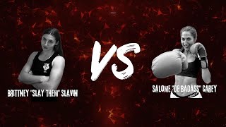 Britney Slavin VS Salome Carey  Fight Night Durham Round 4 [upl. by Joly]