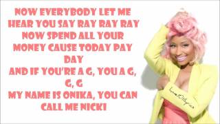 Nicki Minaj  Starships Lyrics Video [upl. by Dorelia]