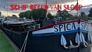 Oude spits uit 1964 ombouwen tot varend woonschip Deel 1 [upl. by Luapnoj]