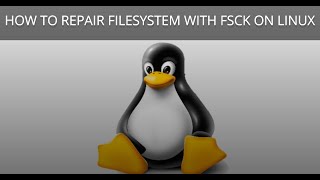 How to Repair File System With fsck on Linux [upl. by Lumbye]