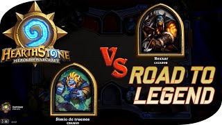 ✅HEARTHSTONE  ROAD TO LEGEND  CHAMAN VS CAZADOR [upl. by Novihs709]