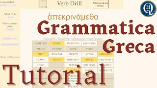 Grammatica greca 9 TUTORIAL per il recupero e ripasso [upl. by Laenej743]