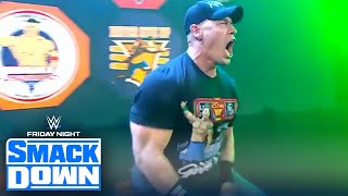 John Cena and Roman Reigns’ Friday Night SmackDown entrances  WWE on FOX [upl. by Learrsi]