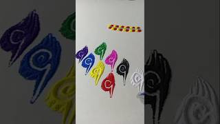 💖💐💝 colour mixing Rangoli design trrending video satisfying rangoli ASMRtisp and Tricks [upl. by Behre]