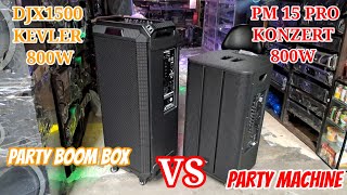 DJX 1500 KEVLER VS PM15 PRO KONZERTPORTABLE BLUETOOTH SPEAKER ‎Edlim Electronics [upl. by Ashby]