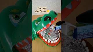 Crocodile Dentist Biting Challenge shorts asmr crocodilegaming trending funnyvideo funtoys [upl. by Anyar]