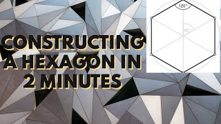 How To Construct A Hexagon Easy Steps [upl. by Aryhs634]