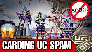 Carding UC Spams🤯 Bgmi carding UC Spams Bgmi in Carding UC ❌🔥bgmi [upl. by Reyotal]