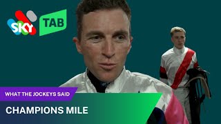 WHAT THE JOCKEYS SAID  CHAMPIONS MILE [upl. by Ytsirt]