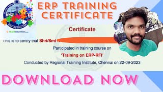 Get your CPWD ERP Training Certificate in Minutes [upl. by Tnilk]