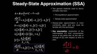 Kinetics The SteadyState Approximation [upl. by Tedd]