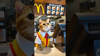 catMcDonalds cat funny animals [upl. by Fairman25]