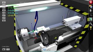 Programación básica de torno CNC  Ejemplo [upl. by Nihi]