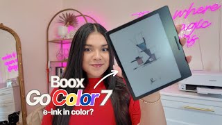 Another Color EReader 🌈 BOOX Go Color 7 Review 📚 [upl. by Louls267]