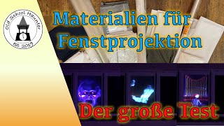 Großer Test von Materialien für Fensterprojektionen  Digital Fensterdekoration AtmosFX DE [upl. by Lubet]