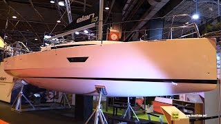 2017 Elan S3 Sailing Yacht  Deck Hull and Interior Walkaround  2016 Salon Nautique Paris [upl. by Aisercal]