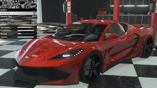 GTA 5  DLC Vehicle Customization  Invetero D10 Corvette C8 and Review [upl. by Aracaj]