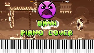 Dash Geometry Dash Piano Cover [upl. by Morry]