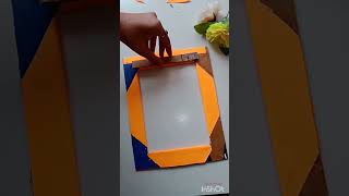 How photo frame making craft design fashion yt ytshorts [upl. by Ressan]