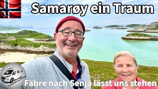 219 zauberhafte Insel Samaroy Fähre nimmt uns nicht mit Ankunft auf Senja Skandinavien 2024 [upl. by Aseram]