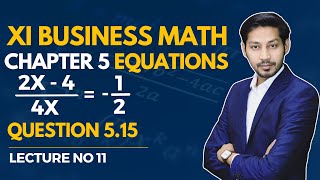 11 Exercise 5 Question 515 XI Business Maths Shahid Jamal Book  Linear Equations [upl. by Eylrac]