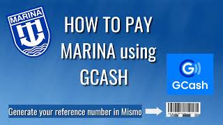 HOW TO PAY MARINA USING GCASH 2022 Generate your reference number  Marina COP etc [upl. by Analla]