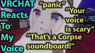 VRchat Reacts To My Voice [upl. by Mcarthur]