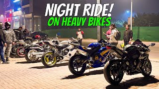 Heavy Bikes Night Ride in Lahore  After a Long Long Time [upl. by Cavan]