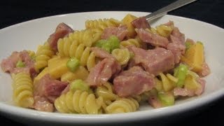 Ham amp Smoked Gouda Pasta Salad  Lynns Recipes [upl. by Nawk267]