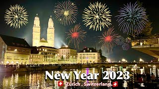 31st Night Celebration In Zurich City Switzerland  New year 2023 [upl. by Velasco]