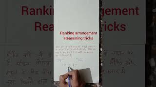 ranking arrangement Reasoning tricks l part 5 [upl. by Enrica]