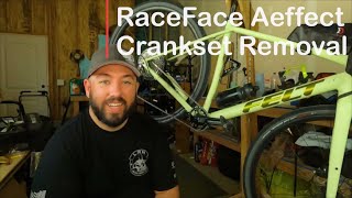 RaceFace Aeffect Crankset Removal [upl. by Kreindler663]