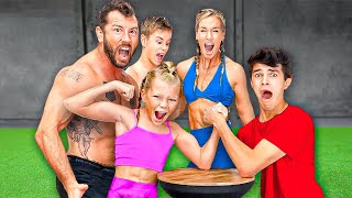 Living With The WORLDS STRONGEST FAMILY For 24 Hours [upl. by Sidran]