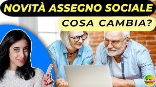 Novità Assegno Sociale👨‍🦳 Cosa cambia [upl. by Sharyl]