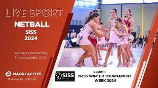 Day 3 Court 1  SISS Netball Championship 2024  NETBALL [upl. by Nannek]