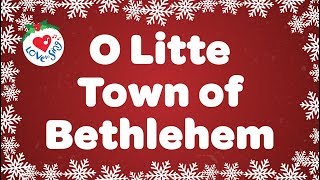 O Little Town of Bethlehem with Lyrics  Christmas Carol amp Song [upl. by Maurilia13]