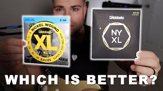 DAddario NYXL vs XL Nickel Wound String Comparison and Review [upl. by Neira]