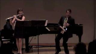 Trio for flute alto saxophone and piano Mvt 3 [upl. by Marmaduke]