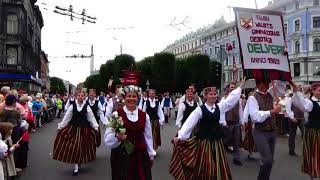 Riga Festumzug SΓnger amp Tanzfest  Part 20 Dziesmu un deju svetku gajiens  Procession  172018 [upl. by Kristine]