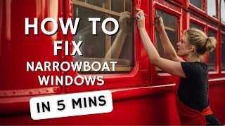 HOW TO Fix Leaky NARROWBOAT Windows [upl. by Une598]