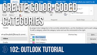 Creating and Using Outlook Categories [upl. by Thevenot]