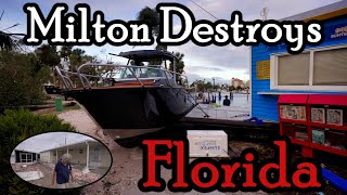 Some Homes Totally Devastated Hurricane Milton Slams the West Coast of Florida Alfred Montaner [upl. by Yekcim]